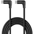 Miniatyrbillede 2 af 2: USB 3.2-kabel - LINDY - højrevinklet USB-C - 10 Gbps - 1,5 m - Sort