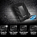 Miniatyrbillede 6 af 6: ADATA HD710P 1TB bærbar ekstern harddisk - USB 3.1 - Stød- og vandafvisende