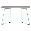 Miniatyrbillede 2 af 4: Konsol i glas, træ og MDF - Hvid - 120 x 40 x 76 cm