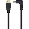 Miniatyrbillede 1 af 2: AISENS HDMI 2.0 4K kabel - 2m - Sort - Vinklet stik - Bagudkompatibelt - Høj transmissionskvalitet Svart