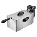 Miniatyrbillede 5 af 6: Friturepande i rustfrit stål 3L Clatronic FR 3586 - Grå - 2000 Watt - Variabel temperatur rustfrit stål