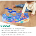 Miniatyrbild 2 av 5: XXL Pussel - Ocean - GOULA - 4 element - 60 x 52 cm - För baby från 24 månader till 2 år Flerfärgad