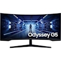Pikkukuva 1 / 6: Kaareva PC-pelinäyttö - SAMSUNG - ODYSSEY G5 - G55T C34G55TWWP - 34 tuuman UWQHD - VA-paneeli - 1 ms - 165 Hz - HDMI / DisplayPort / USB