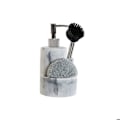 Miniatyrbillede 1 af 4: Sæbedispenser i rustfrit stål og harpiks DKD Home Decor Vit