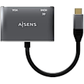 Miniatyrbillede 2 af 2: USB Type-C Adapter AISENS A109-0627 HDMI HEMBRA VGA HEMBRA USB Type-C Macho
