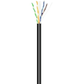 Miniatyrbillede 2 af 2: Vandtæt udendørs netværkskabel RJ45 Cat.6 UTP stift Cca AWG23 Sort 100 m - AISENS - A135-0675