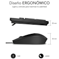 Miniatyrbillede 2 af 4: Teclado y Ratón Subblim Combo Business Slim CSSK01/ Negro Noir