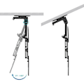 Miniatyrbillede 3 af 4: TooQ LPCE1123TSLI-B - Loftmontering til skærme 23-55, VESA 400x400 mm Maksimum, Sort