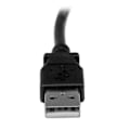 Pikkukuva 4 / 4: USB 2.0 Type A - USB Type B Vasen kulmassa oleva uros/uroskaapeli - STARTECH.COM - 1 m - Musta