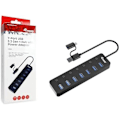 Miniatyrbillede 1 af 2: Equip 128965 Hub USB 3.2 Gen 1 7 porte med strømforsyning