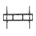Miniatyrbillede 1 af 2: Vægbeslag til LCD TV - techly - Ultra tynd - Sort - 42"-80" - VESA op til 800x600mm