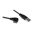 Pikkukuva 1 / 2: STARTECH Ohut Micro USB 3.0 -kaapeli - USB-A - Micro-B, oikea kulma - M/M - 1 m