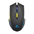 Miniatyrbillede 1 af 4: NGS GMX-200: Trådløs gamingmus med LED-lys. Genopladeligt batteri. 6 knapper. 800-1200-2400-3200 DPI. Ergonomisk. Plug.