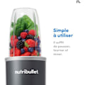 Miniatyrbillede 2 af 5: Blender - NUTRIBULLET - NB606DG - 600 W - 2 inkluderede kopper 700 ml og 500 ml - Grå - BPA-fri Grå
