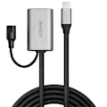 Pikkukuva 2 / 3: USB Type-C jatkojohto - LINDY - 5 m - Suojattu - Kulta - 5000 Mbit/s - Musta