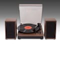Miniatyrbillede 3 af 5: Pladespiller - Muse - MT-108BT - 3 hastigheder - Bluetooth - Træeffekt Trä