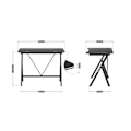 Miniatyrbillede 4 af 4: Bureau gaming HUZARO HERO 1.4 Sort, Ergonomisk Bureau, PC Gaming, IT, Gamer, Spil Bureau, 100x50x75cm sort