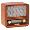Miniatyrbillede 1 af 6: Radio Rétro - Camry - CR1188 - Bluetooth - AM/FM - Brown Wooden Case kastanj