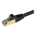 Pikkukuva 2 / 4: STARTECH Cat6a STP koukuton suojattu verkkokaapeli - 2m musta - Anti-Snag RJ45 Ethernet-johto - Patch-kaapeli