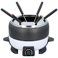 Pikkukuva 1 / 4: Sähköinen fondue-setti - ALPINA - Deluxe Cook - 800W - 2L Non-stick Caquelon - 6 ruostumatonta terästä haarukkaa Svart
