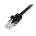 Pikkukuva 2 / 3: 5 m koukuton Cat5e UTP verkkokaapeli - STARTECH - Musta - Ylikuulumisen vaimennus - PVC