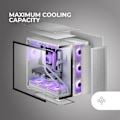 Miniatyrbillede 3 af 4: Gaming Kabinet - MARS GAMING - MC-NOVA2 - E-ATX - Dobbelt Hærdet Glas - Væskekøling