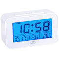 Miniatyrbillede 2 af 4: Digitalur - Trevi - SLD 3P50 - Stor LCD-skærm - Programmerbar vækkeur - Snooze-funktion Vit