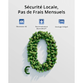 Pikkukuva 5 / 6: eufy Security eufyCam S330 - WiFi-valvontakamera - 4K-resoluutio - Aurinkoenergia - Värillinen yönäkö - Vaatii HomeBase 3:n Sort og hvid