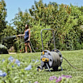Miniatyrbillede 4 af 4: Spolevogn udstyret med Ø15mm 30m slange 2432 HOZELOCK - Vogn udstyret med kvalitets 4-lags strikket slange