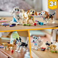 Miniatyrbillede 5 af 6: LEGO® Creator 3-i-1 31137 yndige hunde, gravhund, mops, puddelminifigurer, børn fra 7 år og opefter Flerfärgad
