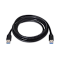 Miniatyrbillede 3 af 4: Nanocable 10.01.1002-BK, 2 m, USB A, USB A, 3.0 (3.1 Gen 1), Han-Han, Sort