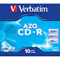 Miniatyrbillede 2 af 3: CD-R - VERBATIM - 700 Mo Super Azo - 80 min - 48x (10)