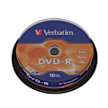 Pikkukuva 1 / 3: DVD-R VERBATIM 16x (10) - Kapasiteetti 4,7 Gt - Kara