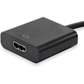 Miniatyrbillede 2 af 2: Video/lydkabel - EQUIP - Mini DisplayPort til HDMI - Længde 25 cm - Sort Beige, hvid
