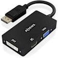 Miniatyrbillede 2 af 2: DisplayPort Konverter - AISENS - A125-0861 - VGA/DVI/HDMI - 4K ved 60 Hz - Sort 15 cm