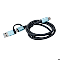 Miniatyrbillede 1 af 4: I-TEC USB-C-KABEL TIL USB-C MED INTEGRERET USB 3.0-ADAPTER (C31USBCACB