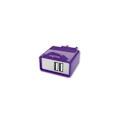 Miniatyrbillede 2 af 3: DUBBEL USB STRØMADAPTOR 2,1A VIOLET APPROX Lila