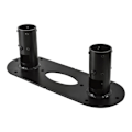 Miniatyrbillede 1 af 3: Monter komponent - B-TECH Professionel - BT7807 - Dobbeltpole plade - Robust stål - Sort