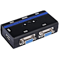 Miniatyrbillede 1 af 2: AISENS A111 – 0064 – KVM VGA USB-tastatur og musekontakt med kabel til styring af to CPU'er, sort farve