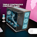 Miniatyrbillede 2 af 2: Gaming-etui - MARS GAMING - MC-NOVA3 - Triple Chrome Glass - Ekstrem køling - E-ATX XXL