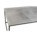 Miniatyrbillede 2 af 4: Sofabord - vare hjem - moderne stil grå, sort træ, aluminium - metal - 111,7 cm