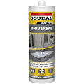 Miniatyrbillede 1 af 2: Silicone mastik - SOUDAL - Universel - Sort - 280 ml - Fleksibel til indendørs og udendørs fuger Svart