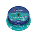 Pikkukuva 2 / 2: DVD-RW Verbatim 4,7 Gt (120 min) 4x - 25 mediaa - matta hopea - kara