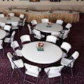 Miniatyrbillede 3 af 3: Foldable table - LIFETIME - Diameter 152cm - 6 to 8 people - Polyethylene - 10 years warranty Beige