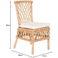 Miniatyrbillede 2 af 2: Stol - DKD Home Decor - Standard - Hvid - Rattan - 1 pers Vit