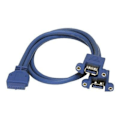 Pikkukuva 3 / 3: 2-porttinen paneeliasennus USB 3.0 -kaapeli - STARTECH - Emolevyn IDC-liitin 2x USB A - F/F