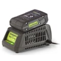 Miniatyrbillede 2 af 2: Universel batterioplader GREENWORKS G24UC 24V - Sort og grøn svart och grönt