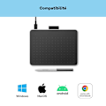 Miniatyrbillede 3 af 4: Grafiktablet - Wacom - One Small - 152 x 95 mm - USB-C - Bluetooth 5.1