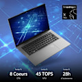 Miniatyrbillede 6 af 6: PC Bærbar ACER Swift SFG14-01-X817 -COPILOT+PC -Win 11 -14,5'' WUXGA -Qualcomm Snapdragon X Plus X1P-42-100 8C -RAM 16Go-512Go SSD