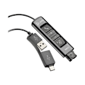 Miniatyrbild 3 av 3: USB-A/C Adapter - Poly - DA75 - Intelligent Headset Recognition - EncorePro Headset